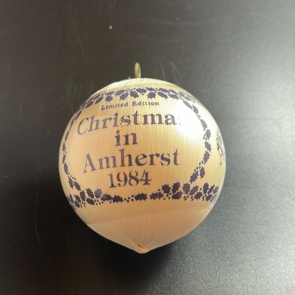 Christmas Amherst Limited Edition Ornament 1984